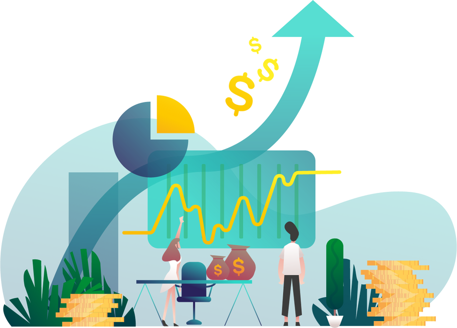 Stock Investment Illustration 